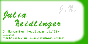 julia neidlinger business card
